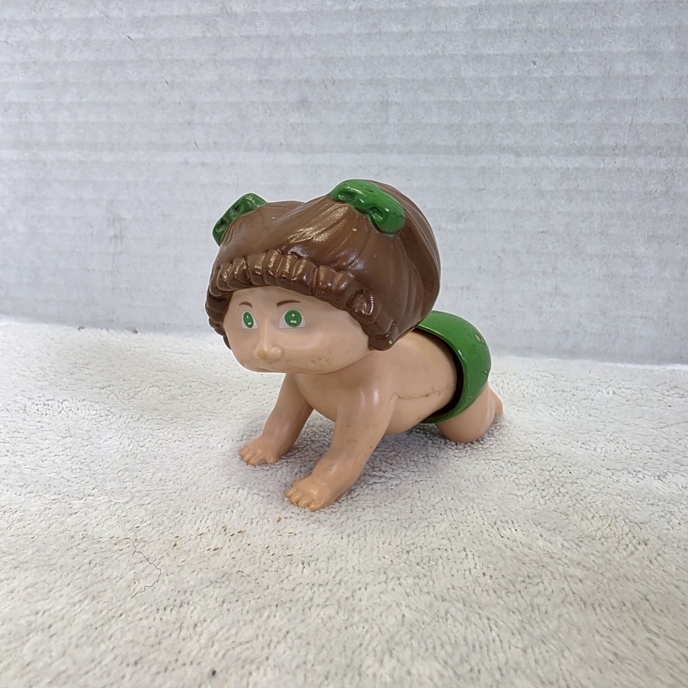 Cabbage Patch Kids Crawling Babies Wind Up Doll Toy 1983 Tomy Vintage